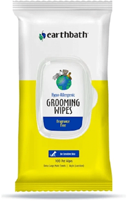 EARTHBATH GROOMING WIPES  HYPO-ALLERGENIC 100CT