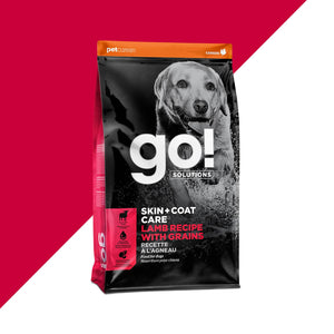 GO! DOG FOOD LAMB RECIPE 3.5LB SKIN + COAT WITH GRAINS