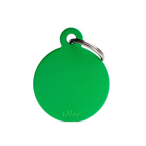 MY FAMILY BASIC PET TAG LROUND GREEN