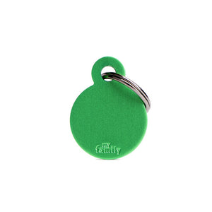 MY FAMILY BASIC PET TAG SROUND GREEN