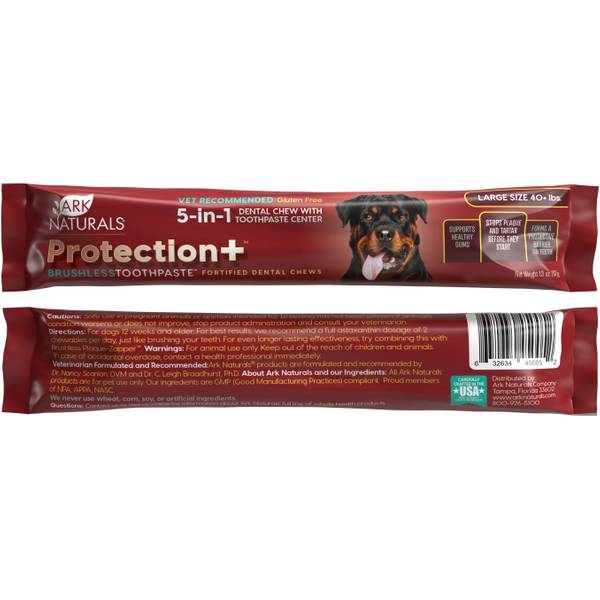 ARK NATURALS PROTECTION + DENTAL CHEWS SINGLE PACK LARGE 37G