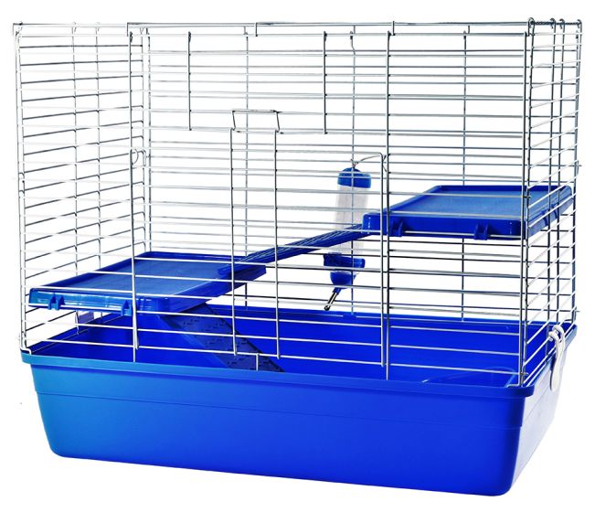 RODENT CAGE 69X45X61CM BLUE