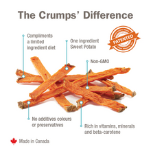 Load image into Gallery viewer, CRUMPS SWEET POTATO FRIES 280G DOG TREATS
