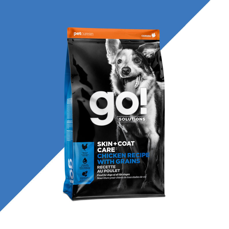 GO! DOG FOOD 25LB SKIN + COAT CARE CHICKEN WITH GRAINS