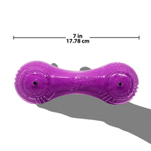 Load image into Gallery viewer, NERF DOG SCENTOLOGY BARBELL BEEF SCENT PURPLE 18 CM (7 IN)
