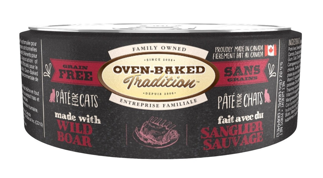 OVEN BAKED TRADITION 5.5OZ CAT FOOD BOAR PATE