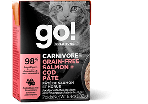 PC TETRA PACK 6.4OZ CARNIVORE SALMON AND COD