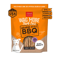 Load image into Gallery viewer, WAG MORE BARK LESS JERKY 10OZ MEMPHIS STYLE BBQ TURKEY
