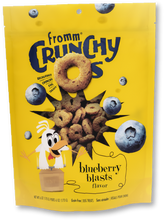 Load image into Gallery viewer, FROMM CRUNCHY O&#39;S 6OZ DOG TREATS BLUEBERRY BLASTS
