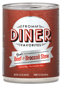 FROMM CAN DOG FOOD 12.5OZ BEEF AND BROCCOLI