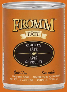 FROMM DOG FOOD 12.2OZ CHICKEN & RICE PATE