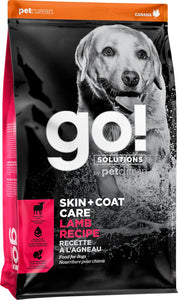 GO! DOG FOOD 25LB SKIN + COAT CARE LAMB WITH GRAINS