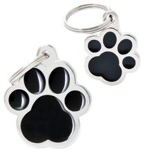 Load image into Gallery viewer, MY FAMILY PET TAG BLACK PAW
