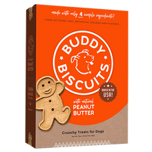 Load image into Gallery viewer, BUDDY BISCUITS PEANUT BUTTER 16OZ CRUNCHY DOG TREATS
