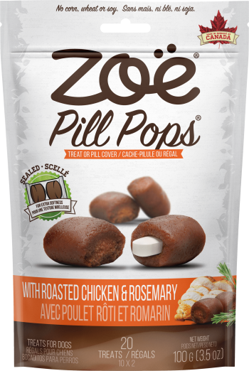 ZOE PILL POPS 3.5OZ ROASTED CHICKEN