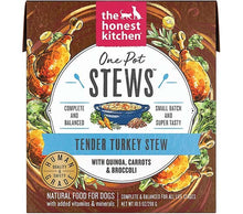 Load image into Gallery viewer, THE HONEST KITCHEN ONE POT STEWS 10.5OZ TENDER TURKEY STEW WITH QUINOA, CARROTS &amp; BROCCOLI
