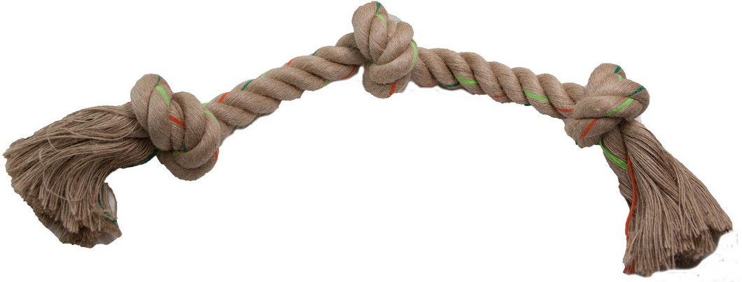 DEFINE PLANET HEMP ROPE TOY TRIPLE KNOT SMALL