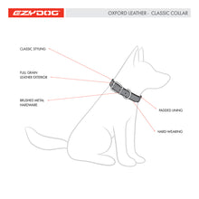 Load image into Gallery viewer, EZYDOG OXFORD LEATHER COLLAR BROWN
